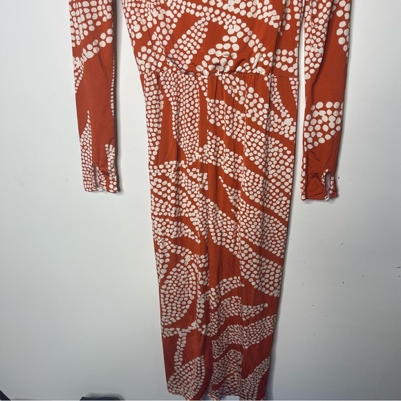 Johanna Ortiz Spice Market Hunter Midi Dress in Orange sz 4 - Picture 11 of 13